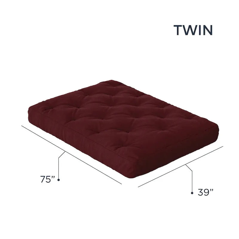 10" Gel Memory Foam Twin Size Futon Mattress