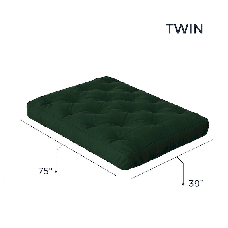 10" Gel Memory Foam Twin Size Futon Mattress
