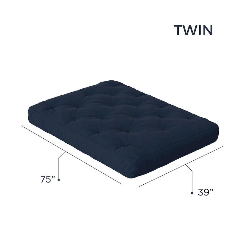 10" Gel Memory Foam Twin Size Futon Mattress