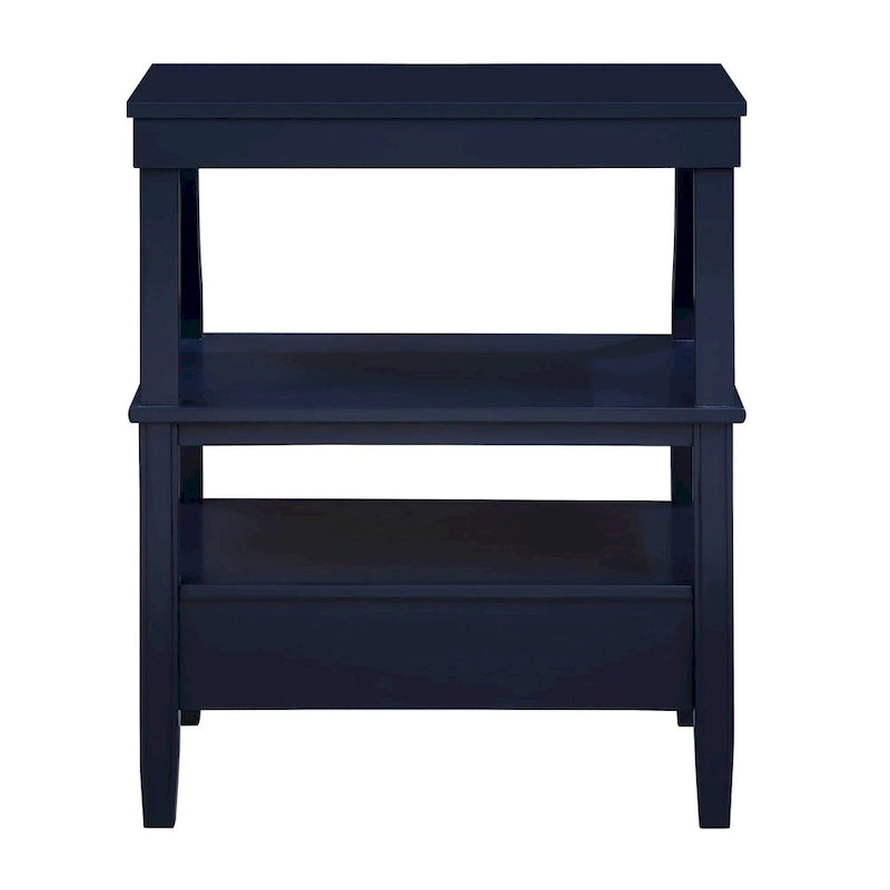 3-Tier Storage Coffee Table Rectangle Nightstand with a Drawer End Table with Pull Out Drink Tray Side Table for Living Room