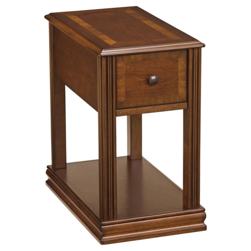 Contemporary Chairside End Table with Drawer - 13W x 22D x 23H