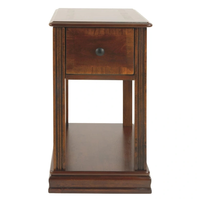 Contemporary Chairside End Table with Drawer - 13W x 22D x 23H