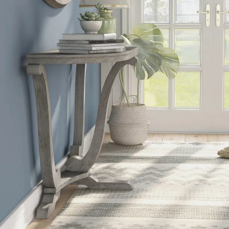 Farmhouse Vintage Grey Oak 48" Entryway Console Table