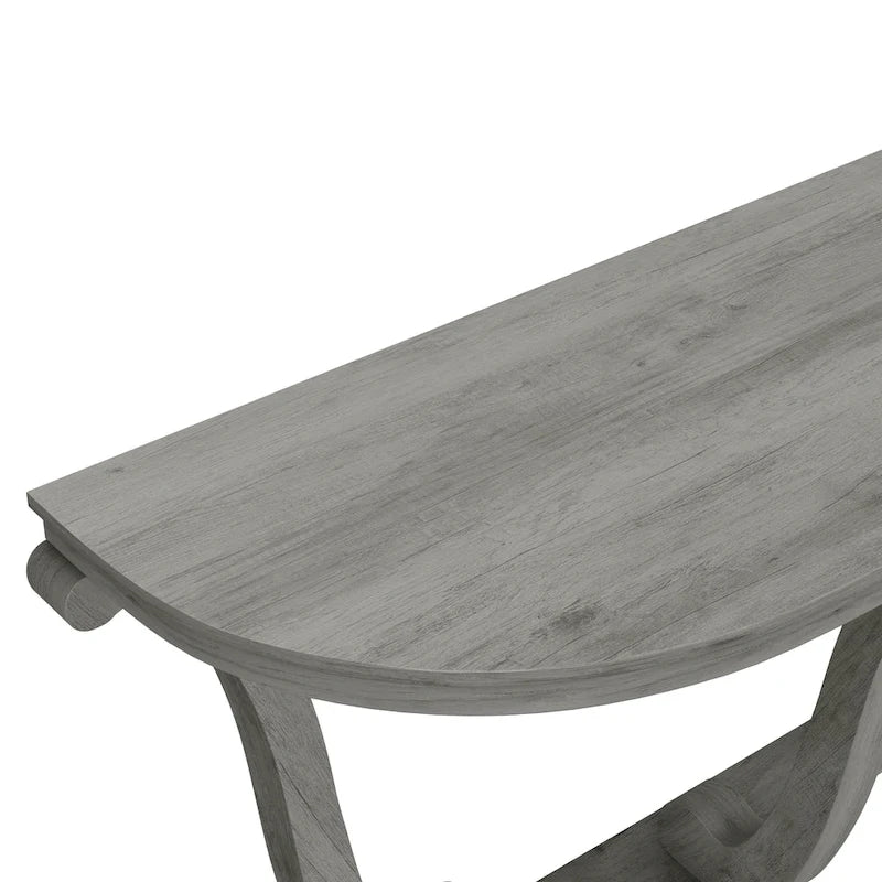 Farmhouse Vintage Grey Oak 48" Entryway Console Table