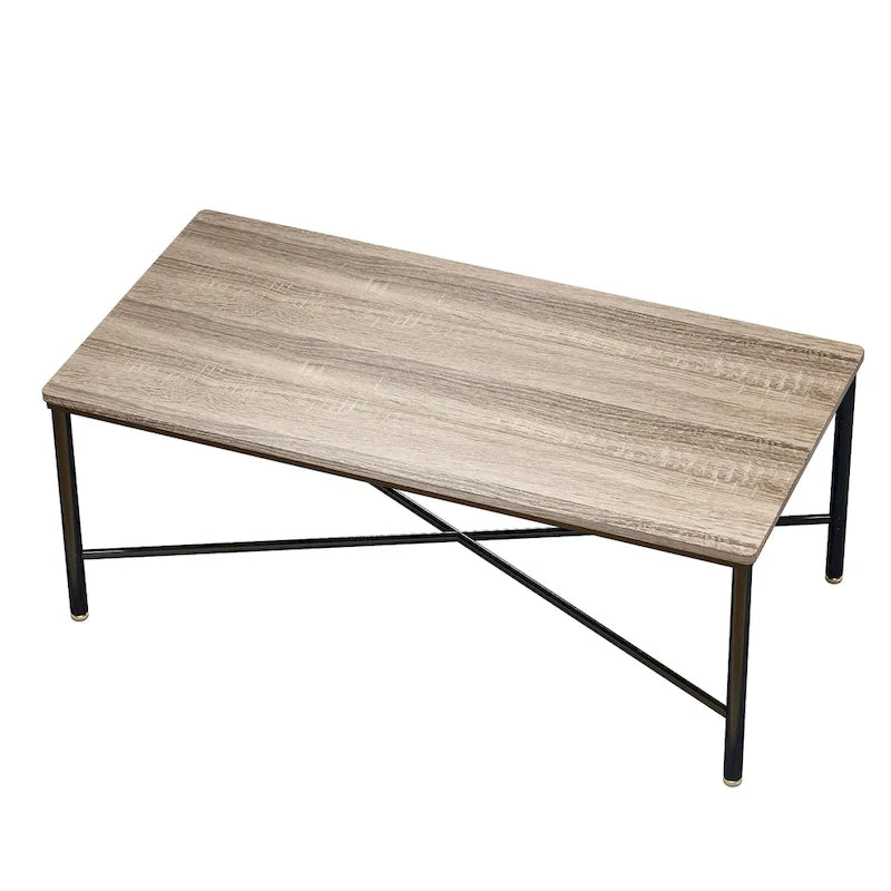 46" x 24" Rectangle Modern Wood Coffee Table