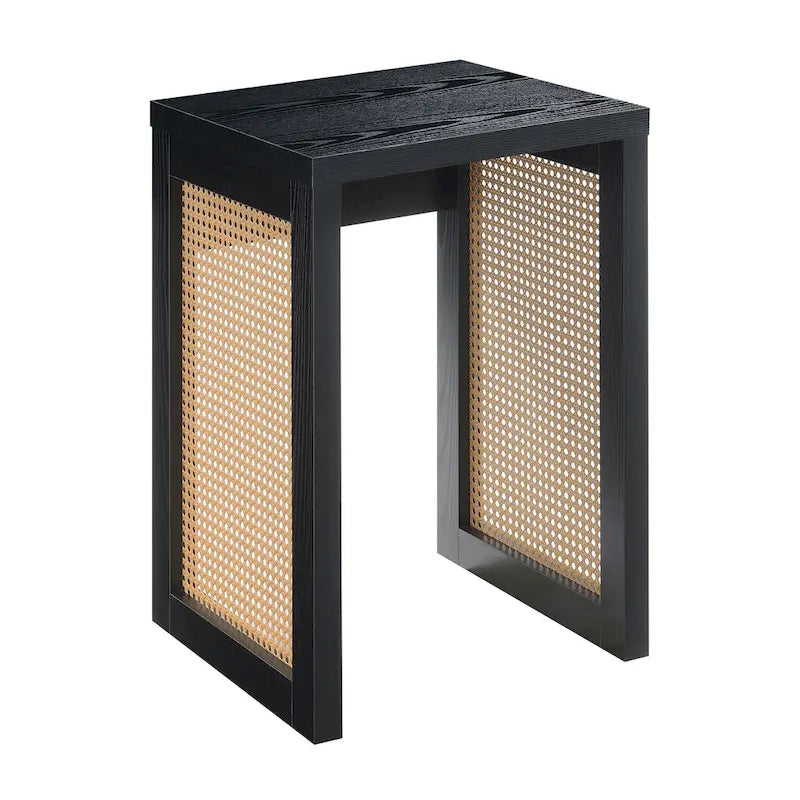 Boho Weave Rattan Side End Table