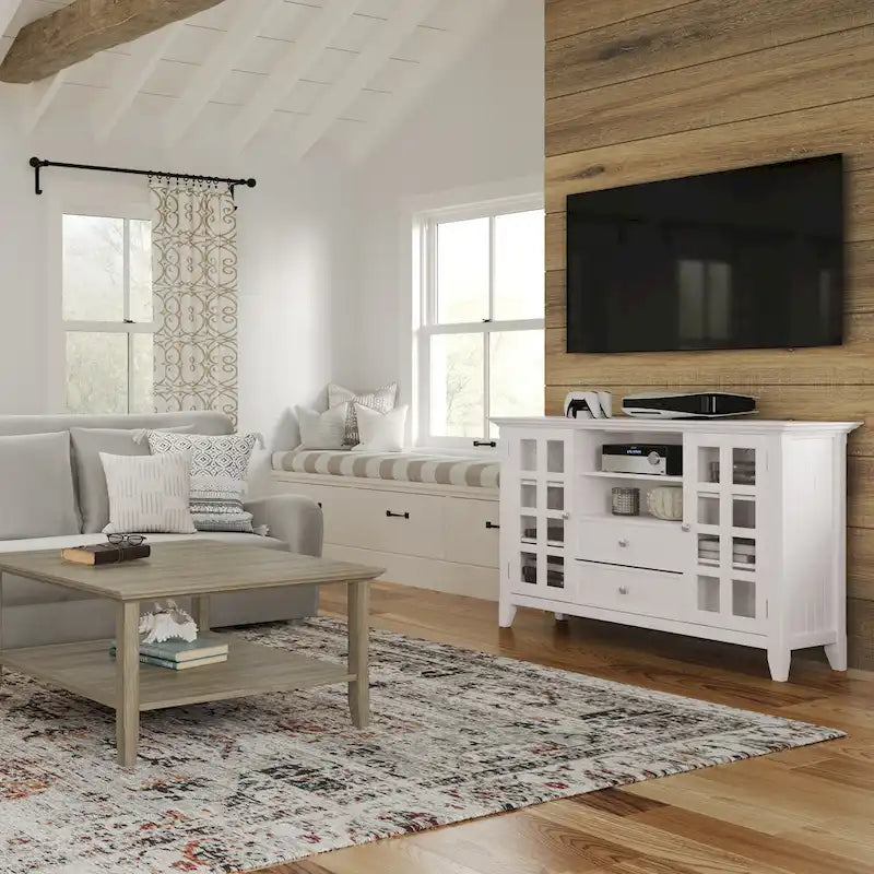 Solid Wood 53" TV Media Stand for TVs up to 60 Inches
