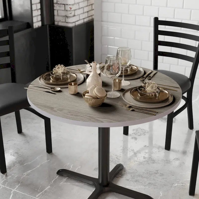 36 Round Table Top with Reversible Laminate Top
