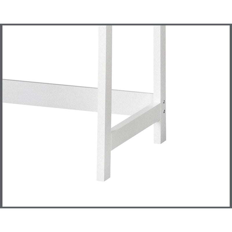 Contemporary Two-Tone 59" Writing Desk with Storage
