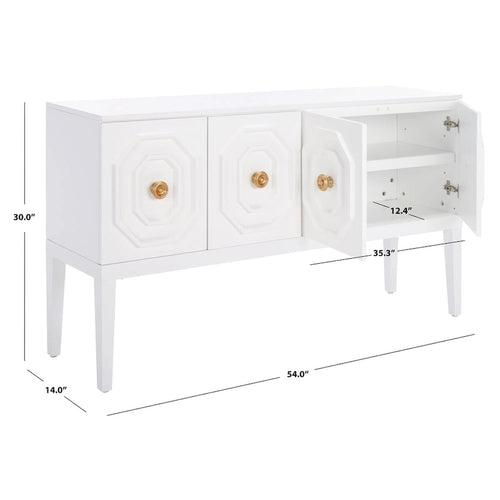 3-Door 2-Shelf Sideboard - 54W x 14D x 30H
