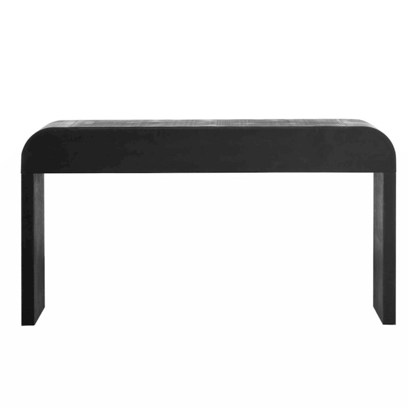 Retro Silhouette Console Table with Open Style and Two Top Drawers