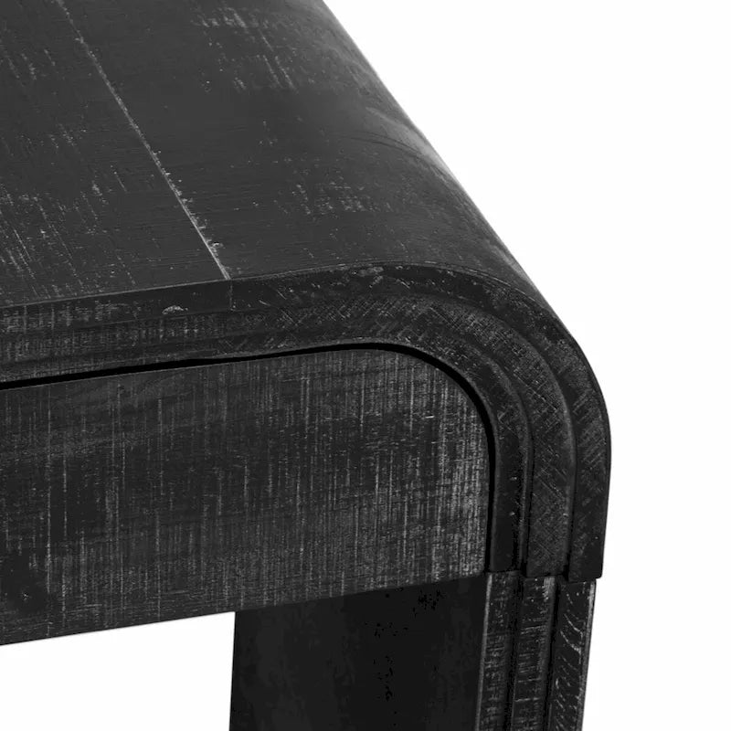 Retro Silhouette Console Table with Open Style and Two Top Drawers