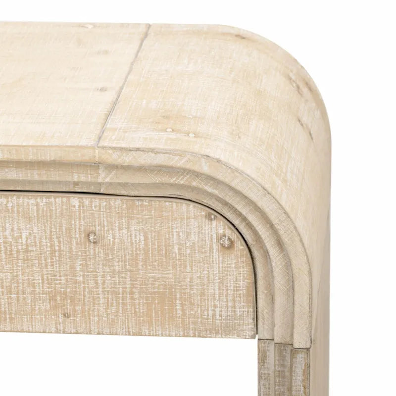 Retro Silhouette Console Table with Open Style and Two Top Drawers