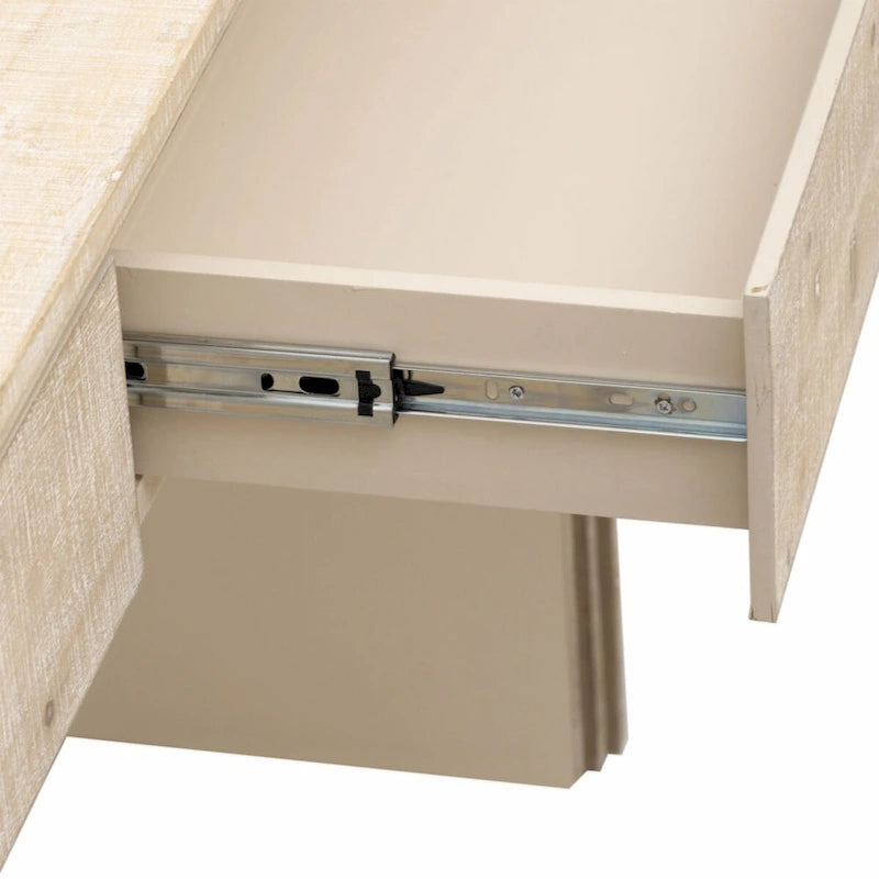 Retro Silhouette Console Table with Open Style and Two Top Drawers