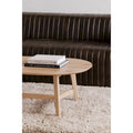 Mid-Century Modern Solid Oak Coffee Table - 54W x 17H x 28D