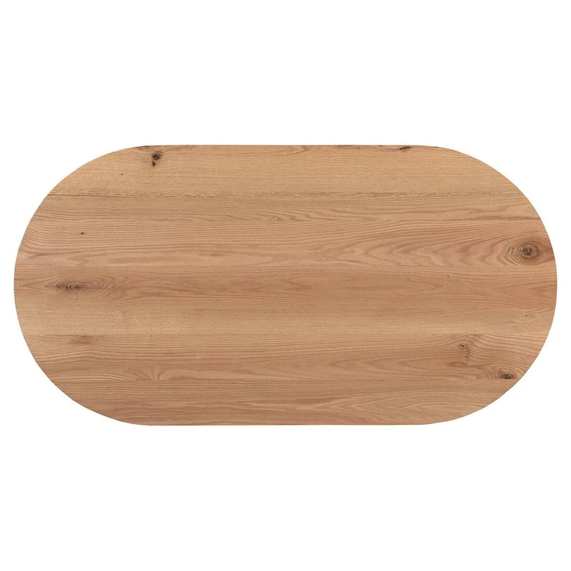 Mid-Century Modern Solid Oak Coffee Table - 54W x 17H x 28D