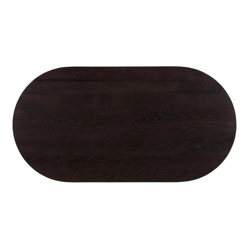Mid-Century Modern Solid Oak Coffee Table - 54W x 17H x 28D