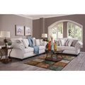 Traditional Flare Arm Loveseat with Nail Head Trim