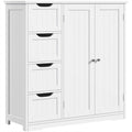 Wooden Bathroom Floor Cabinet - 12D x 32W x 33H