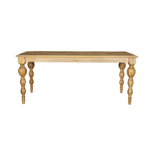 72" Carved Solid Wood Dining Table