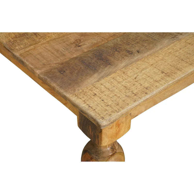 72" Carved Solid Wood Dining Table