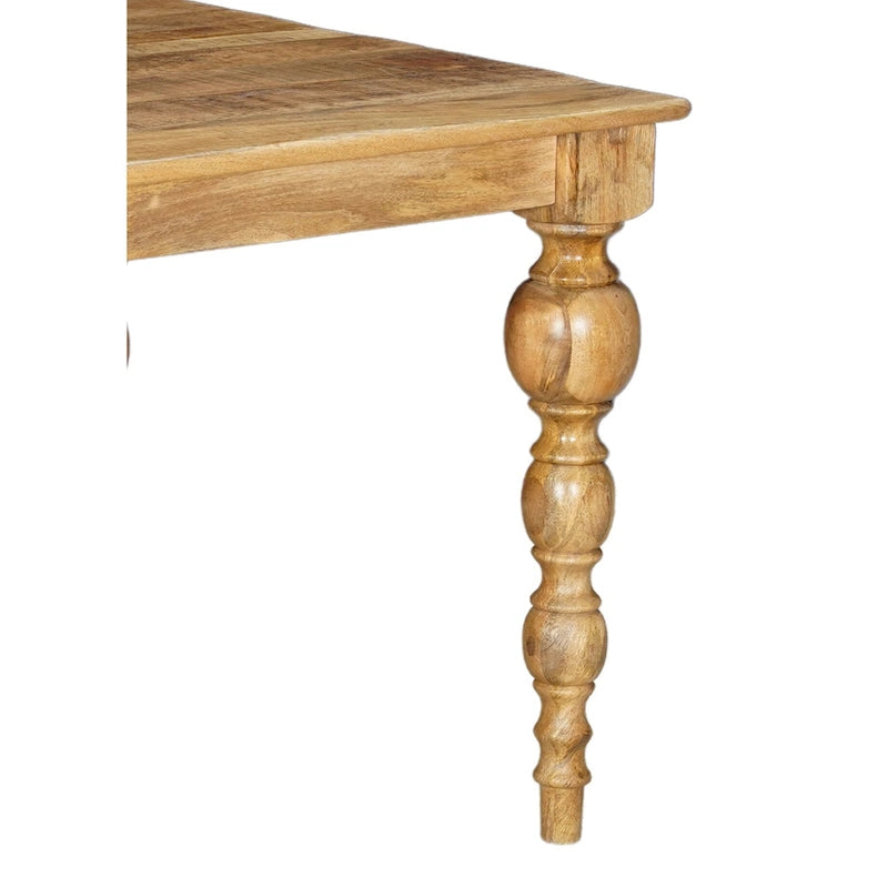 72" Carved Solid Wood Dining Table