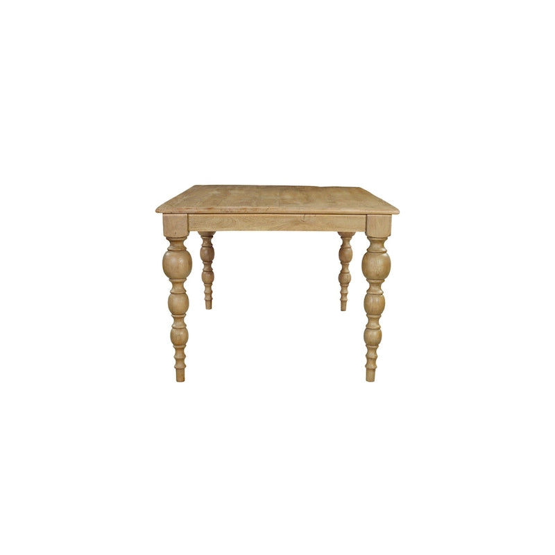 72" Carved Solid Wood Dining Table